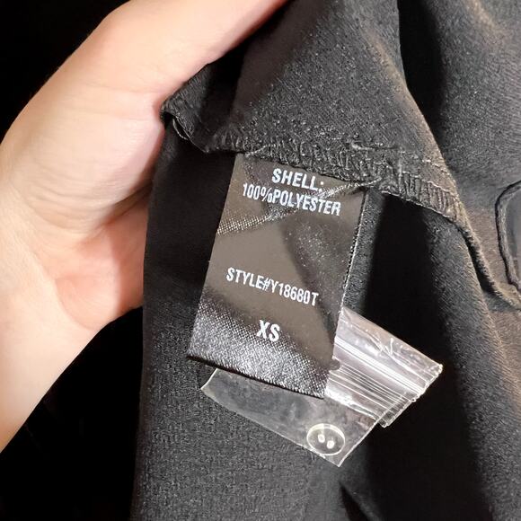 Pomander Place Black Peplum Blouse - Picture 3 of 4